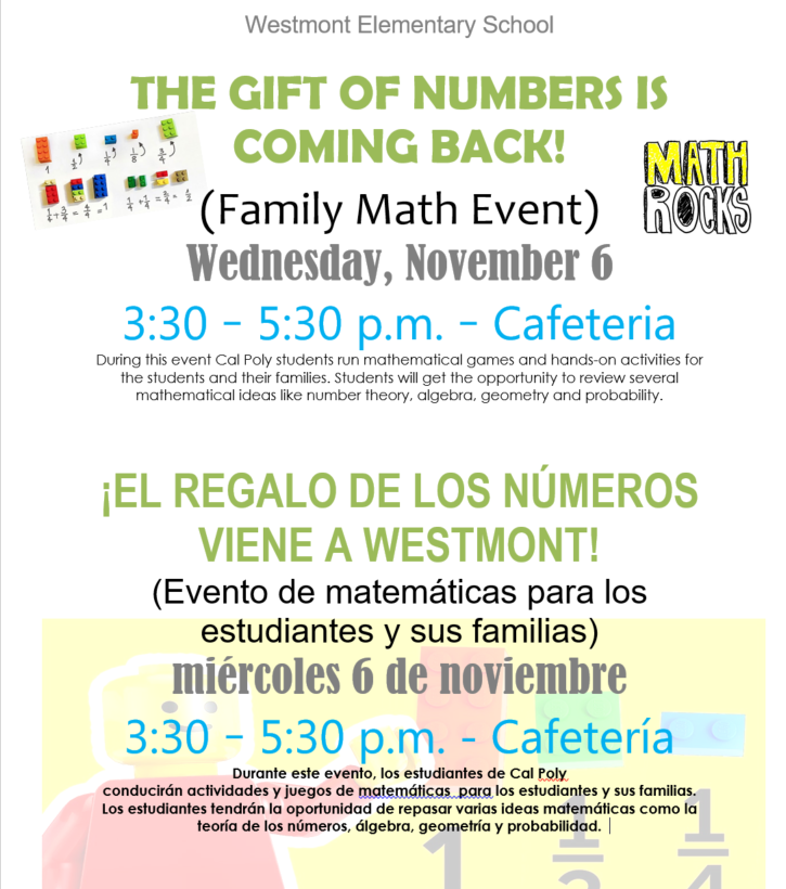 Westmont Family Math Event